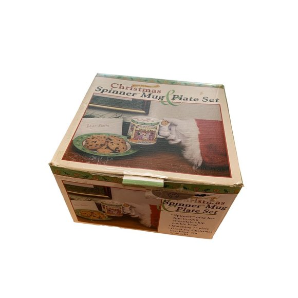 New Christmas Spinner Mug cup and Plate Set - Picture 2 of 3